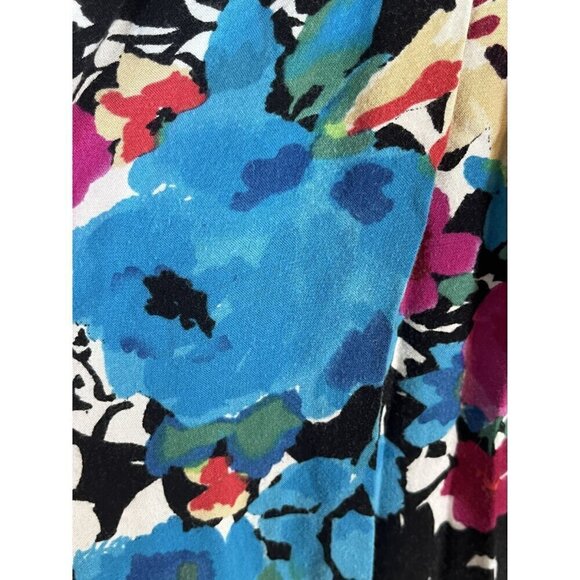 Torrid Top Women 1X Blue Pullover Tank Floral Smock Lace Cami Boho Western Flowy - Picture 5 of 14